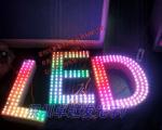 LED外置七彩发光字(视频)